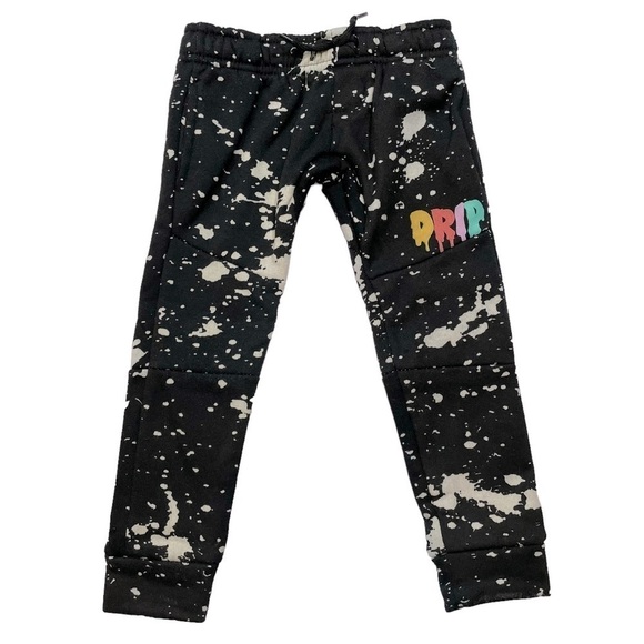 BROOKLYN Cloth Low Rise Bleach Patterned Joggers - Picture 1 of 6